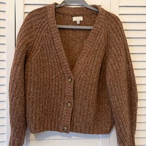 Lucky Brand Brown Cardigan Sweater